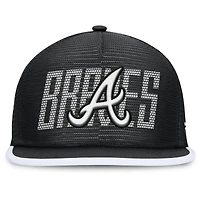 Casquette Snapback Atlanta Braves Let's Glow Line Drive pour hommes Fanatics Black