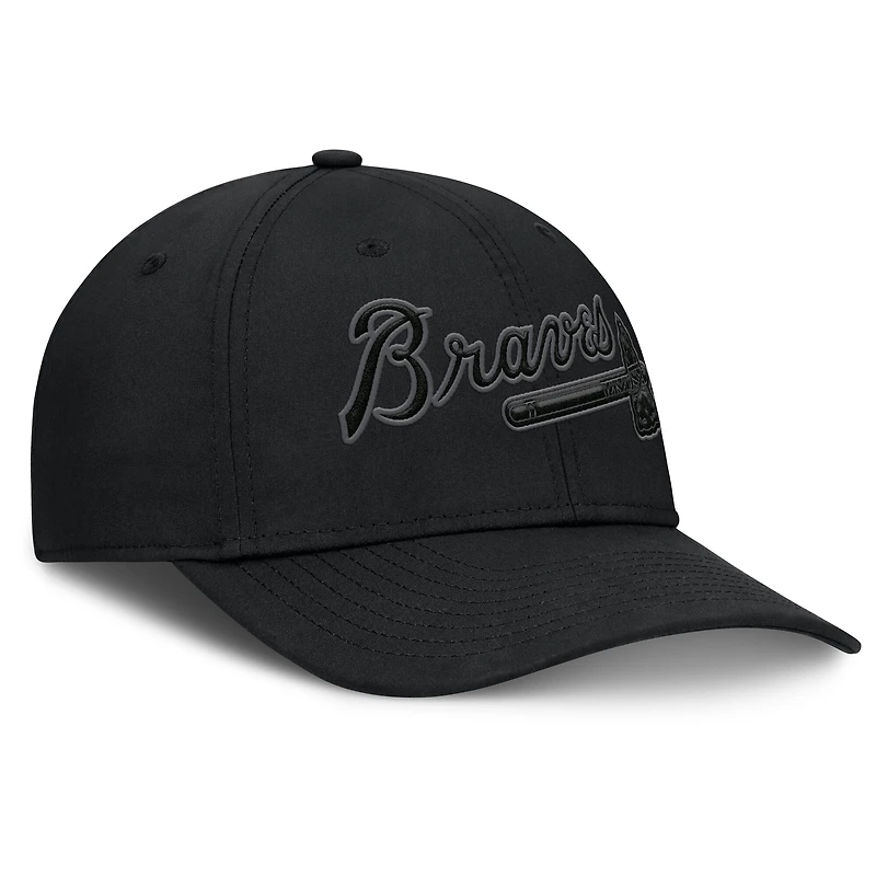 Men's Fanatics Black Atlanta Braves Overpower Flex Hat