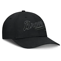 Men's Fanatics Black Atlanta Braves Overpower Flex Hat