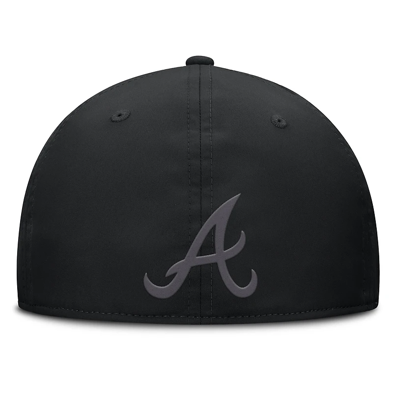 Men's Fanatics Black Atlanta Braves Overpower Flex Hat