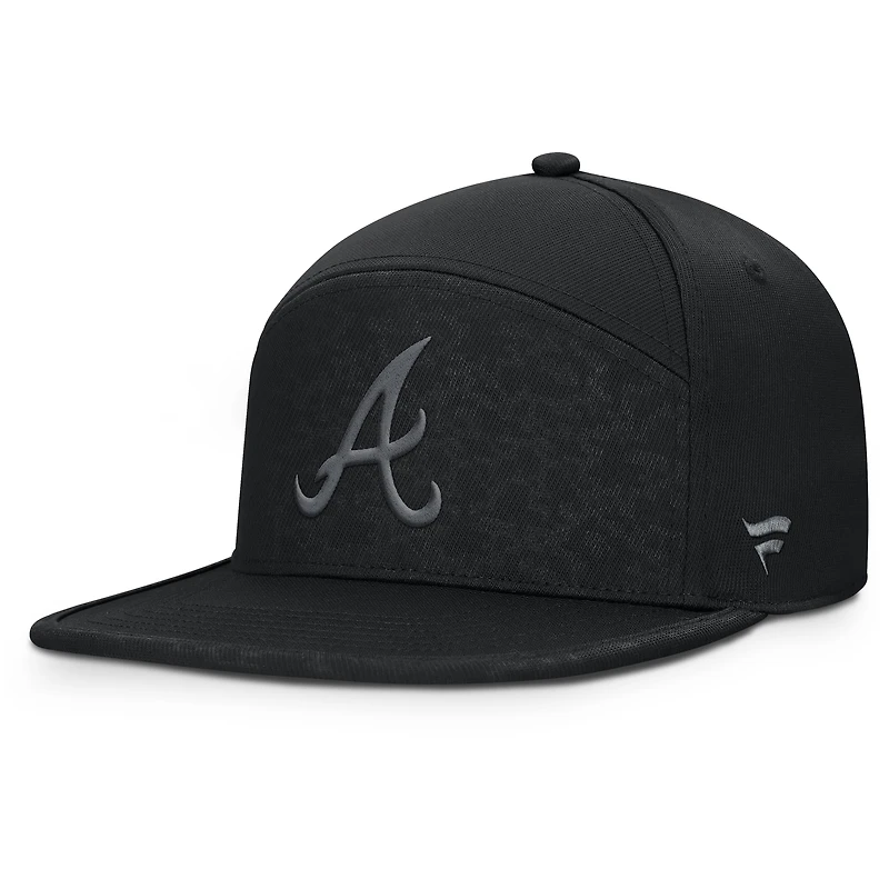 Men's Fanatics Black Atlanta Braves Platoon Adjustable Hat