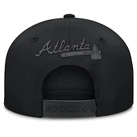 Men's Fanatics Black Atlanta Braves Platoon Adjustable Hat