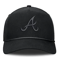 Men's Fanatics Black Atlanta Braves Undertone A-Frame Adjustable Hat