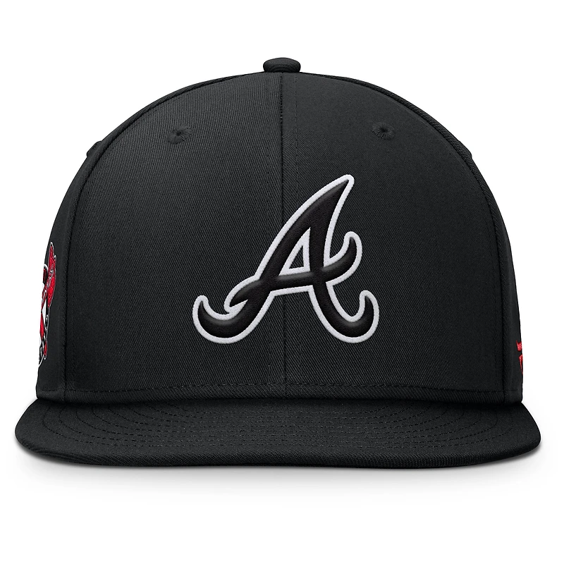 Men's Fanatics Black Atlanta Braves Walk-Off Bullpen Snapback Hat