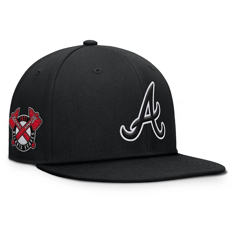 Men's Fanatics Black Atlanta Braves Walk-Off Bullpen Snapback Hat