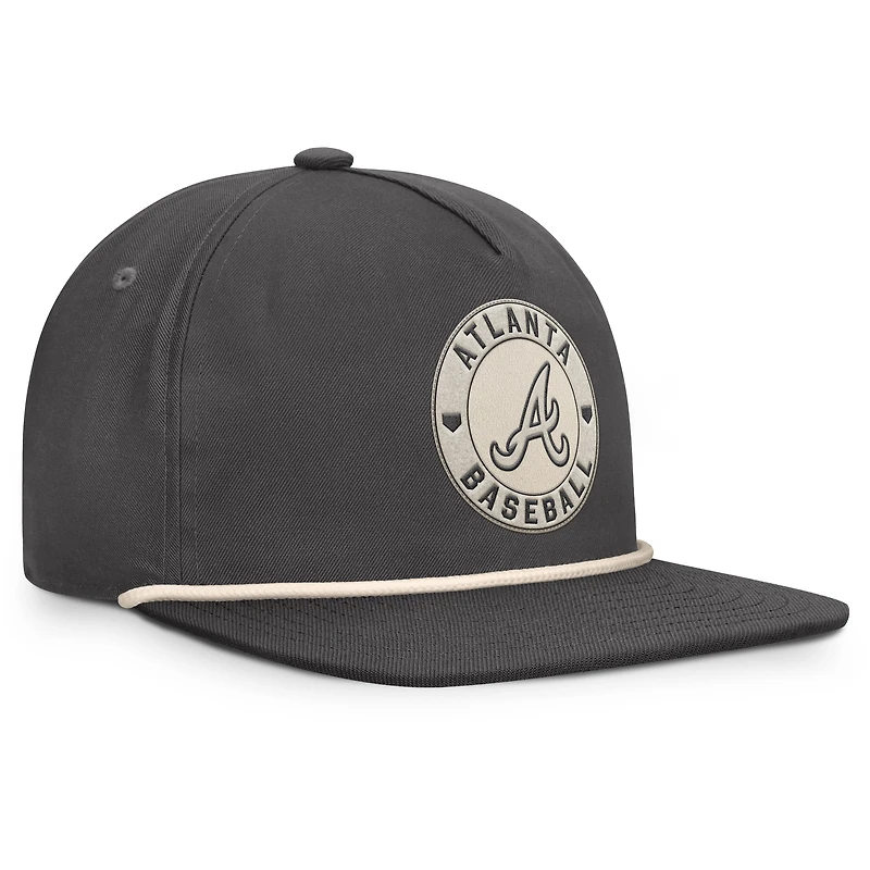 Men's Fanatics Charcoal Atlanta Braves Closer Adjustable Hat