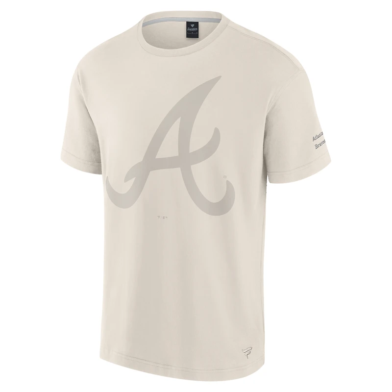 Men's Fanatics Cream Atlanta Braves Elements Iconic T-Shirt