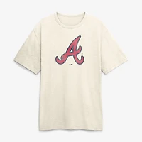 Men's Fanatics Cream Atlanta Braves Stadium Slub T-Shirt
