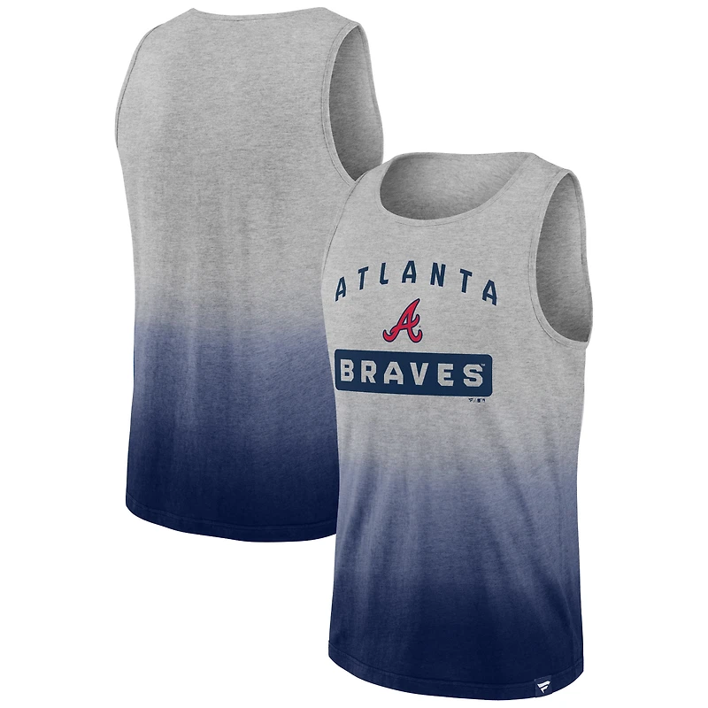 Débardeur Fanatics gris/marine Atlanta Braves Our Year pour hommes