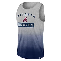 Men's Fanatics Gray/Navy Atlanta Braves Our Year Tank Top