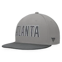Men's Fanatics Gray Atlanta Braves Dugout Fitted Hat