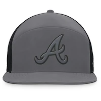 Men's Fanatics Gray Atlanta Braves Fairweather Adjustable Hat