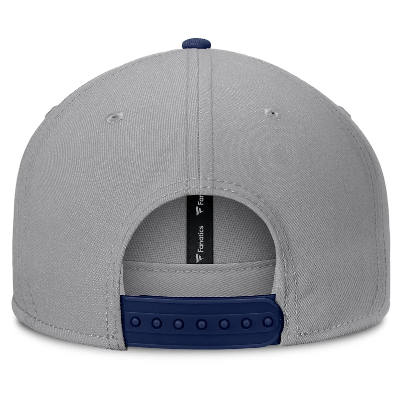 Casquette Snapback Punchout grise des Braves d'Atlanta pour homme