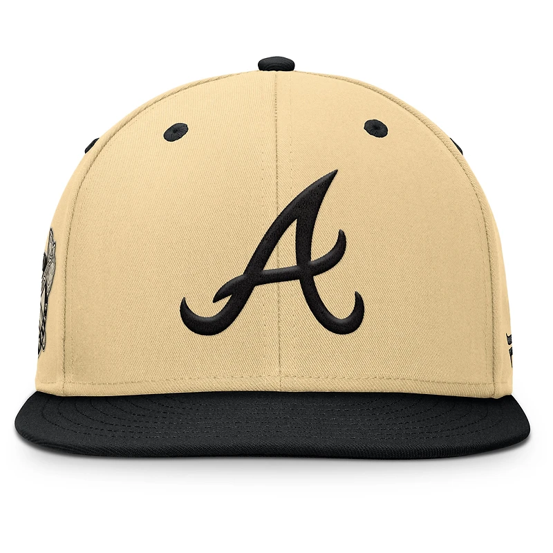 Casquette ajustable Fanatics kaki Atlanta Braves Duel pour homme
