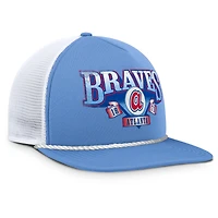 Men's Fanatics Light Blue/White Atlanta Braves Recall Snapback Hat