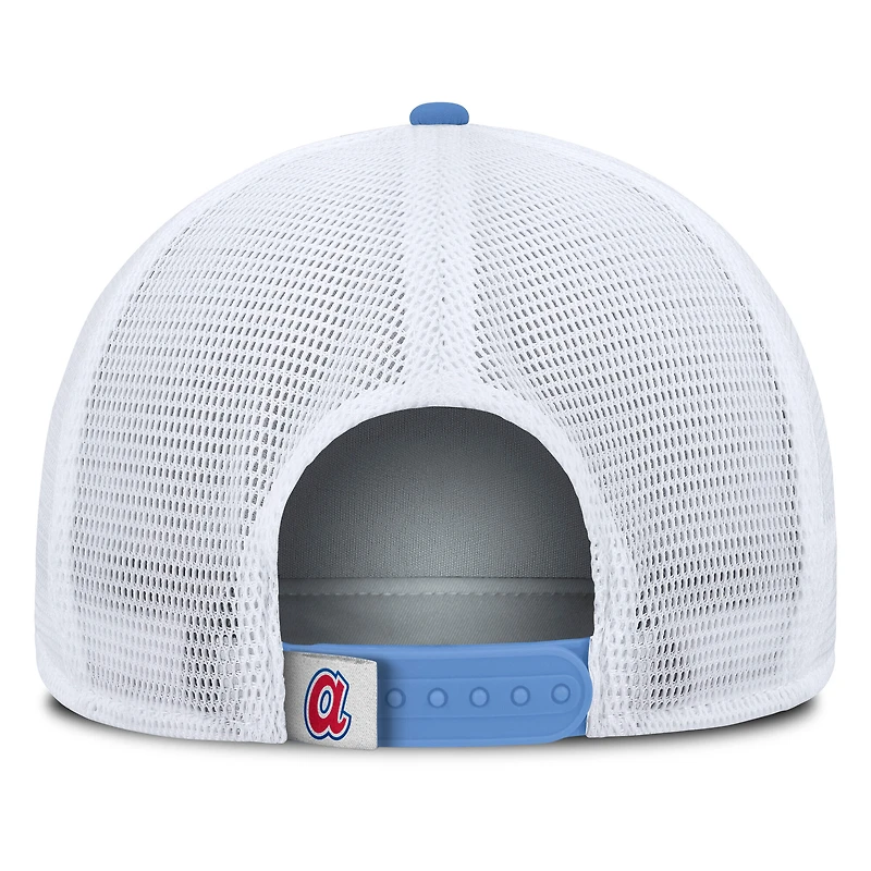 Men's Fanatics Light Blue/White Atlanta Braves Recall Snapback Hat