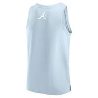 Men's Fanatics Light Blue Atlanta Braves Elements Tank Top