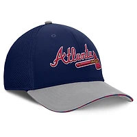 Casquette Fanatics Flex bleu marine/gris pour homme des Braves d'Atlanta