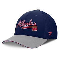 Casquette Fanatics Flex bleu marine/gris pour homme des Braves d'Atlanta