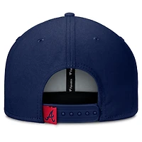 Men's Fanatics Navy/Red Atlanta Braves Clubhouse Splitter Snapback Hat