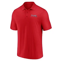Ensemble polo Fanatics bleu marine/rouge Atlanta Braves pour homme