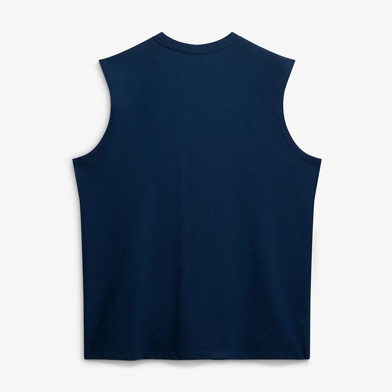 Men's Fanatics  Navy Atlanta Braves Big & Tall Heart Soul Muscle Tank Top