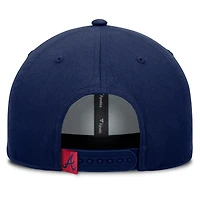 Men's Fanatics Navy Atlanta Braves Clubhouse Foul Ball A-Frame Adjustable Hat