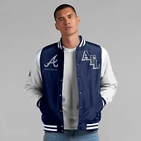 Men's Fanatics  Navy Atlanta Braves Elements Elite Full-Snap Jacket