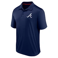 Men's Fanatics  Navy Atlanta Braves Fitted Polo