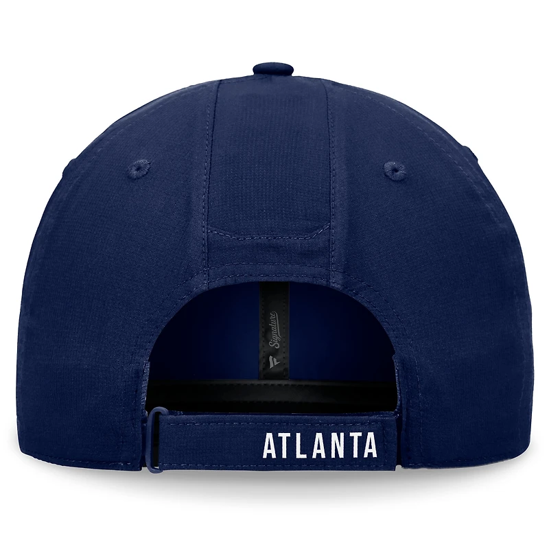 Casquette ajustable non structurée Ripstop Fanatics Navy Atlanta Braves Front Office pour hommes