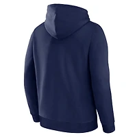 Sweat à capuche Fanatics Legacy bleu marine avec logo principal des Braves d'Atlanta