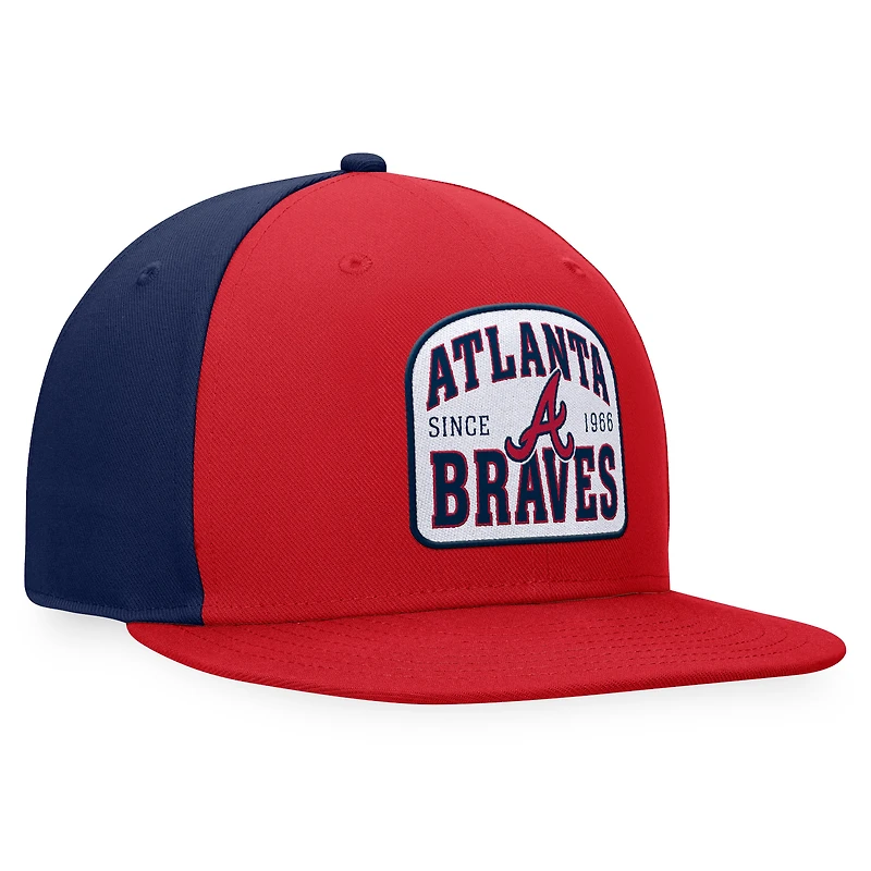 Men's Fanatics Red/Navy Atlanta Braves Cycle Snapback Hat