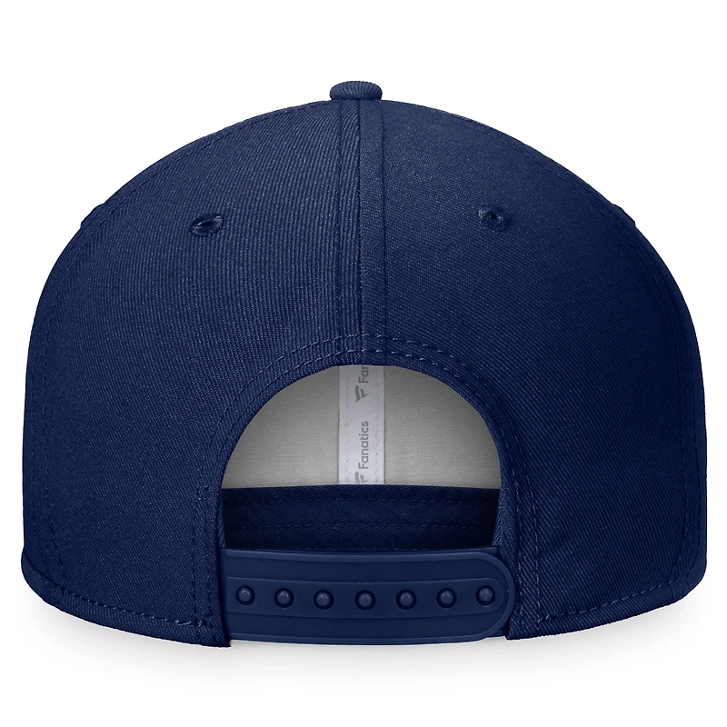 Casquette Snapback Atlanta Braves Cycle Fanatics rouge/bleu marine pour hommes