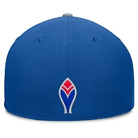 Casquette ajustée Fanatics pour homme, bleu royal/gris, des Braves d'Atlanta