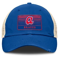 Men's Fanatics  Royal/Natural Atlanta Braves Cooperstown Collection Eastbound Mesh Adjustable Hat