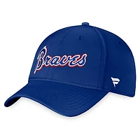 Casquette Fanatics Royal Atlanta Braves Cooperstown Core Flex pour hommes
