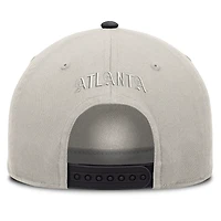 Men's Fanatics Stone/Graphite Atlanta Braves Wonder A-Frame Adjustable Hat