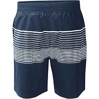 Men's G-III Sports by Carl Banks  Navy Atlanta Braves Coastline Volley Swim Shorts
