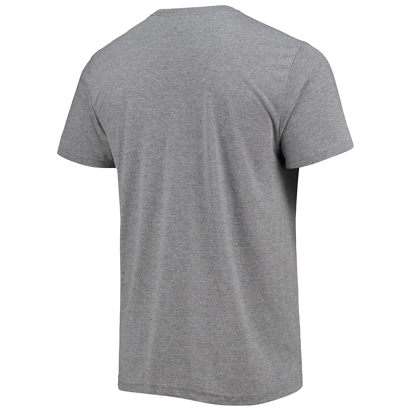 T-shirt à trois mélanges Hommage pour hommes Austin Riley Gris Atlanta Braves Caricature