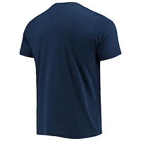 T-shirt Tri-Blend Homme Hommage Bleu Marine Atlanta Braves Logo Dessiné À La Main