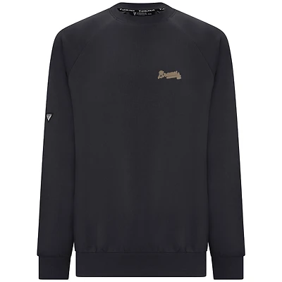 Sweat-shirt Levelwear noir pour homme avec logo Atlanta Braves Connect