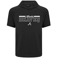 T-shirt à capuche noir Atlanta Braves Phase Vanguard pour homme