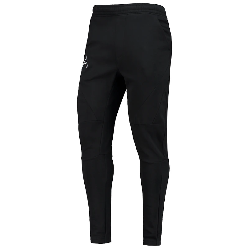 Men's Levelwear Black Atlanta Braves Tempo 22 Fleece Pants