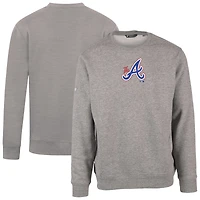 Men's Levelwear Gray Atlanta Braves City Connect Zane Core Logo Pullover Sweatshirt