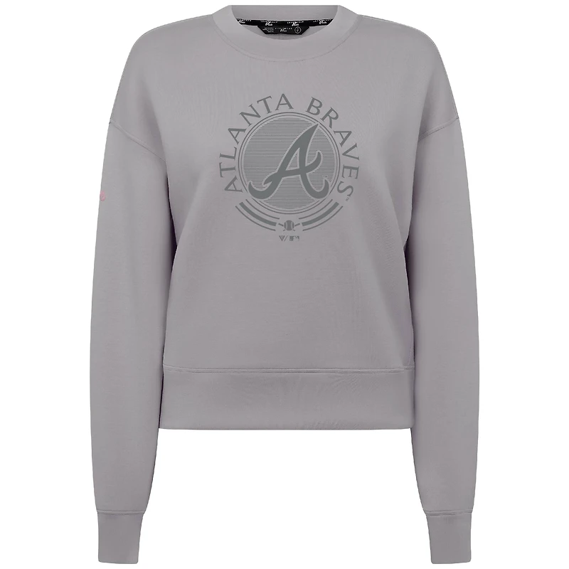 Men's Levelwear Atlanta Braves Sponge Pullover Sweatshirt