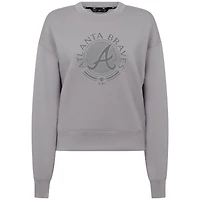 Men's Levelwear Atlanta Braves Sponge Pullover Sweatshirt