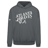 Men's Levelwear  Gray Atlanta Braves St. Patrick's Day Pullover Hoodie