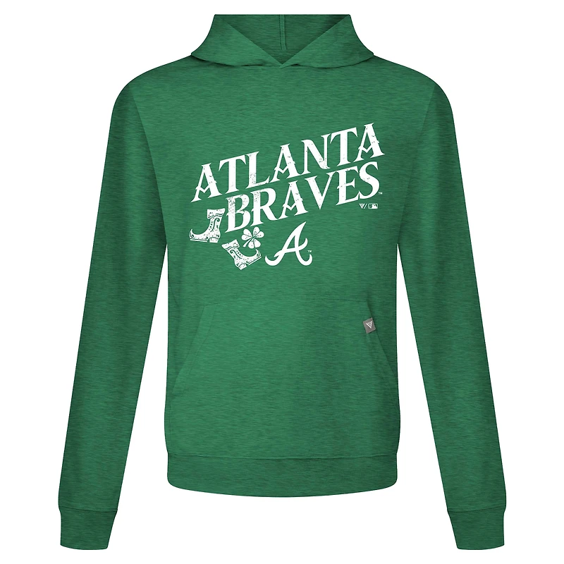 Sweat à capuche manches longues pour homme Atlanta Braves Green St. Patrick's Day Relay Boots