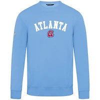Sweat-shirt à capuche Levelwear bleu clair Atlanta Braves Zane Felt Arch pour homme