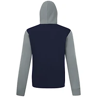 Men's Levelwear Navy Atlanta Braves Accolade Ultimate Mission Pullover Hoodie